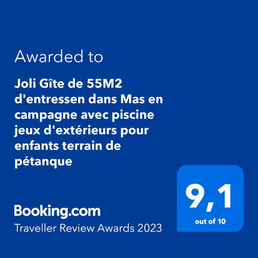 Offrez-Vous Un Sejour Dans Notre Gite A Entressen Une Grande Piscine Pour Se Rafraichir ,Un Espace De Jeux Pour Enfants Pour Des Heures De Divertissement Un Terrain De Petanque Pour Des Parties Endiablees מראה חיצוני תמונה